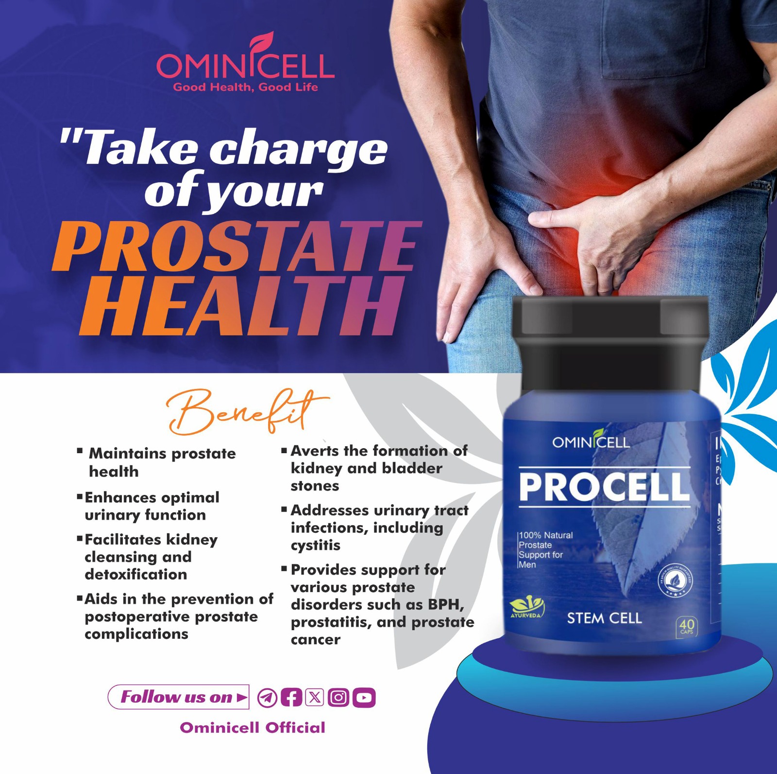 Procell wellness supplement for cellular health, designed to enhance vitality, boost energy, and improve overall well-being.